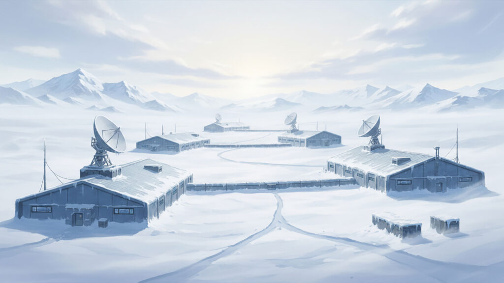 極寒地の研究基地