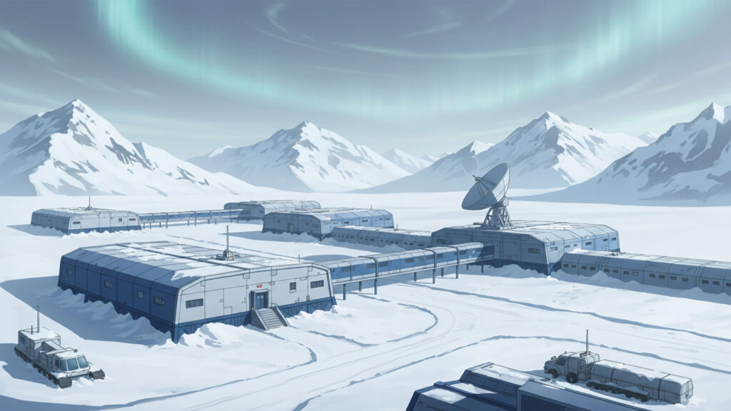 極寒地の研究基地