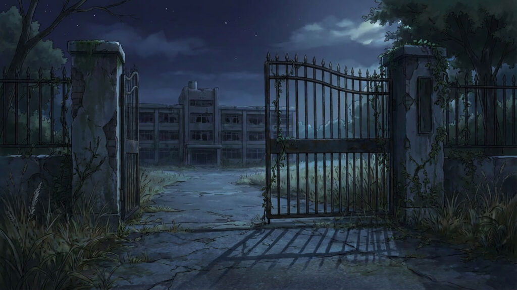 廃校の校門｜差分