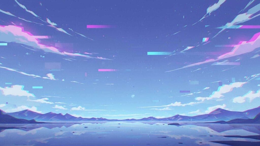 デジタルノイズの空