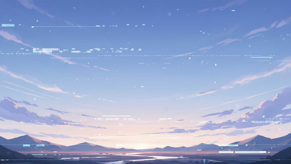 デジタルノイズの空