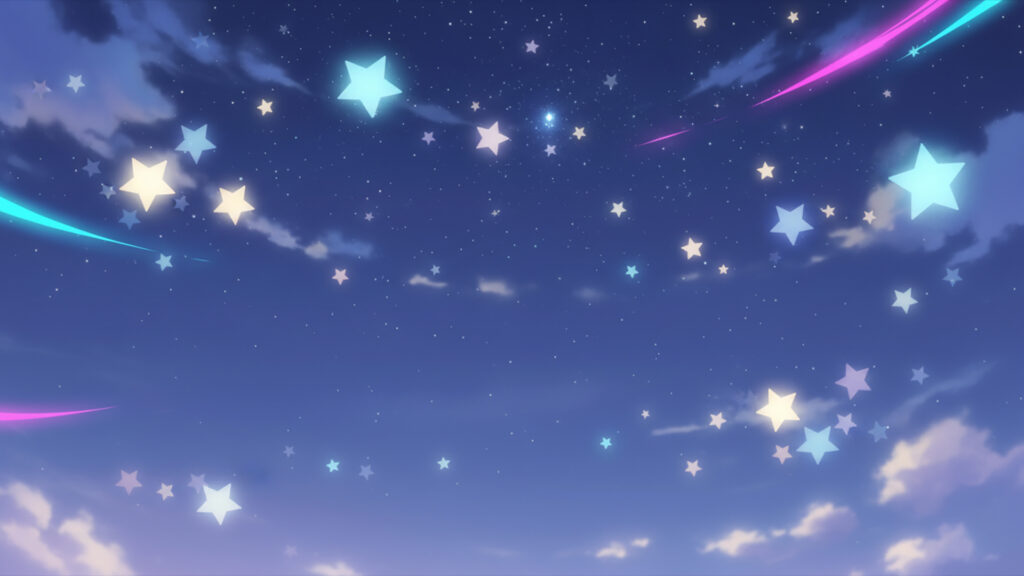 ゆめかわなネオンな星空