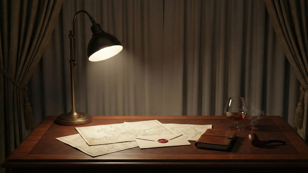 密談を行うための豪華客船の一等客室