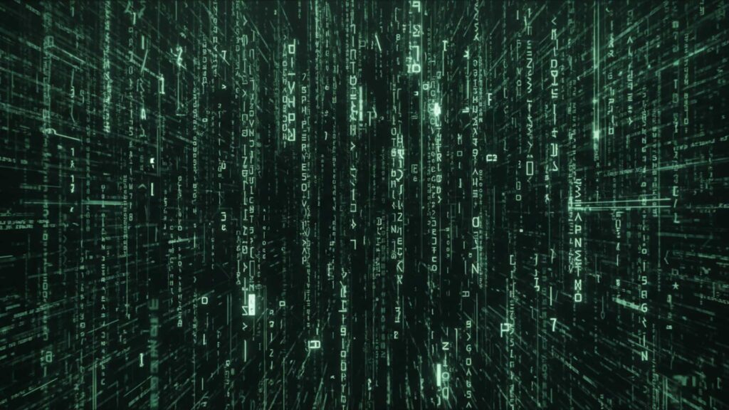 ハッキング中のコード画面