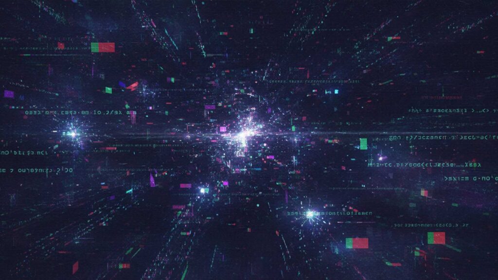 ノイズ混じりのコードの背景イラストのフリー素材