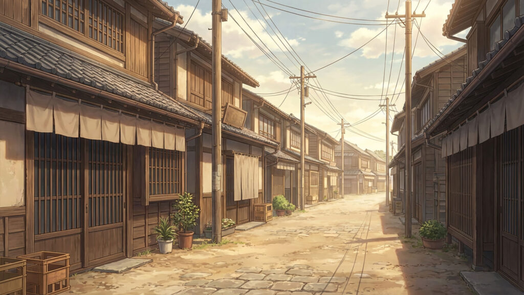 昭和風の住宅街｜差分