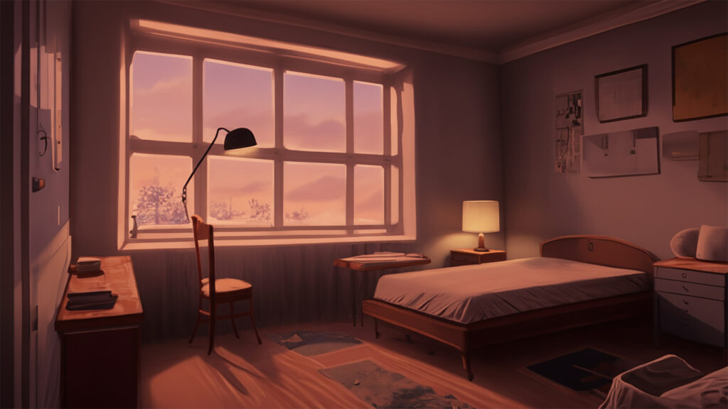 一人暮らしの部屋｜差分の背景イラストのフリー素材