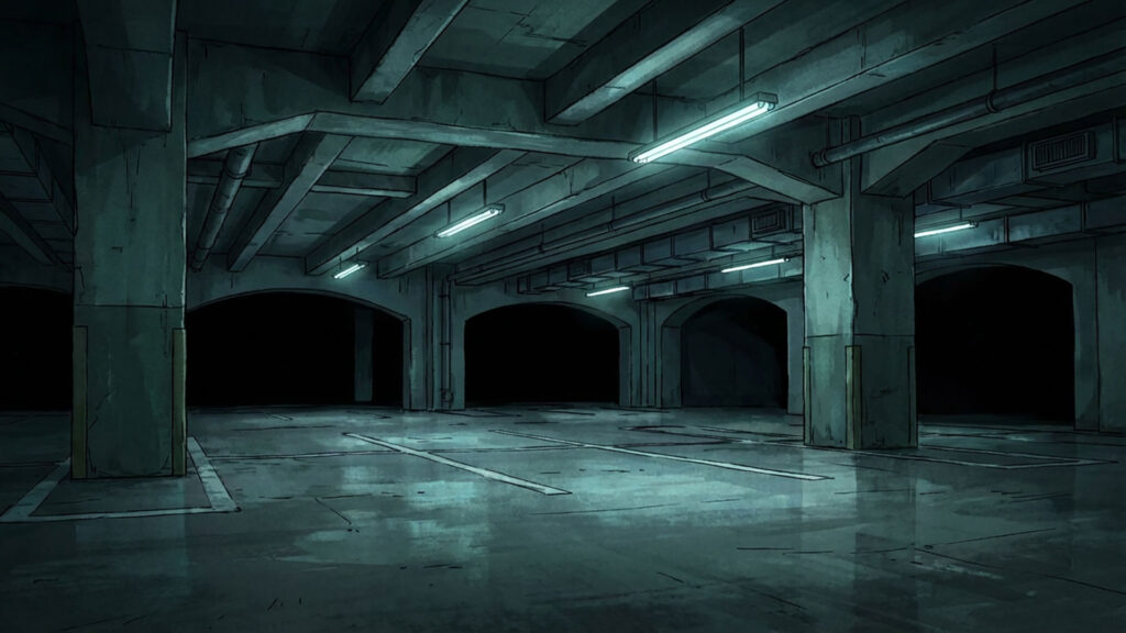 怪しい地下駐車場