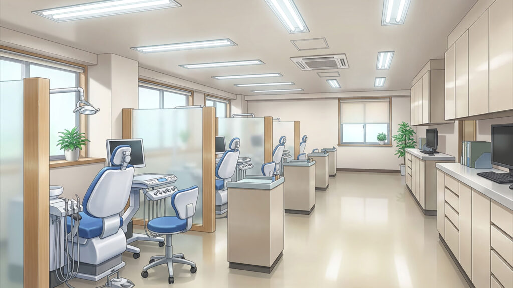 歯医者の診察室｜差分の背景イラストのフリー素材