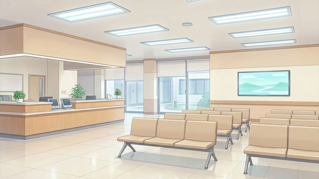 病院の待合室