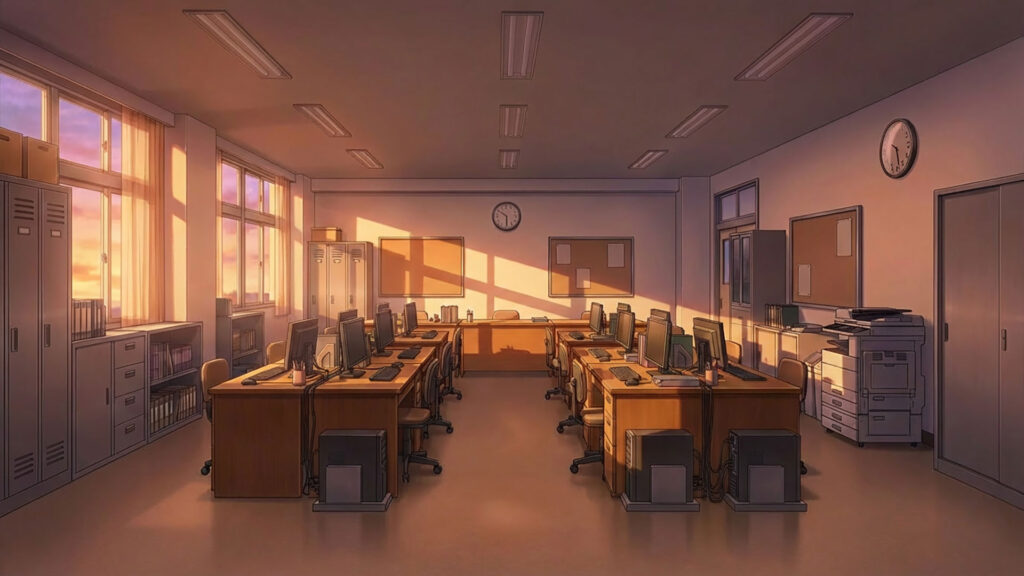 学校の職員室｜差分