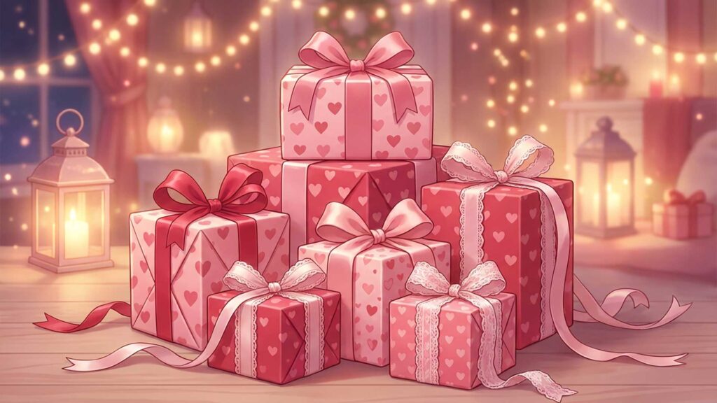 ラッピングされたギフトボックス