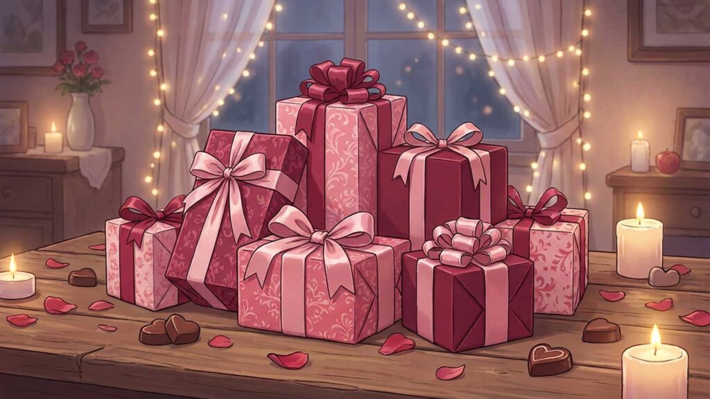 ラッピングされたギフトボックス