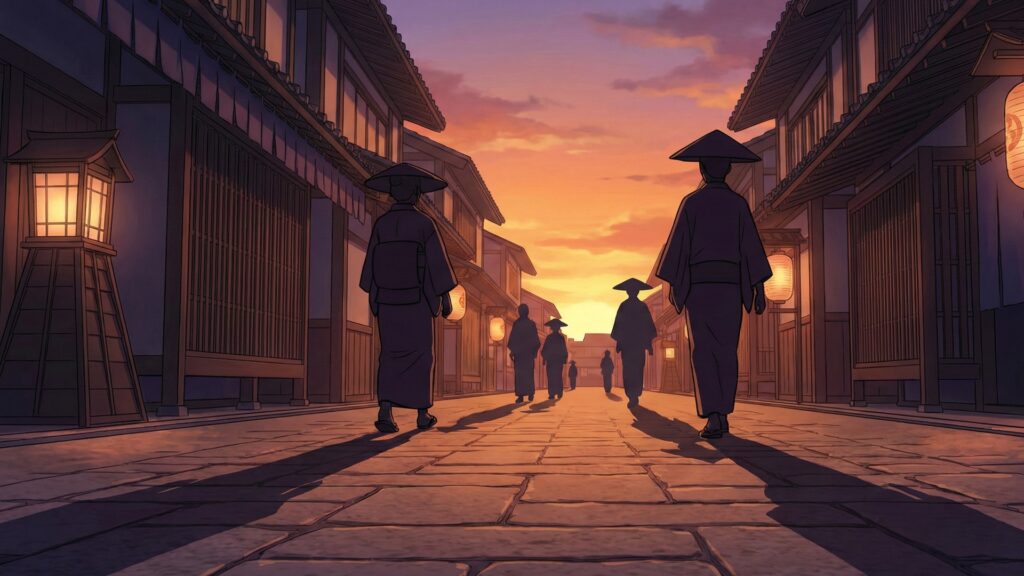 江戸時代の大通り