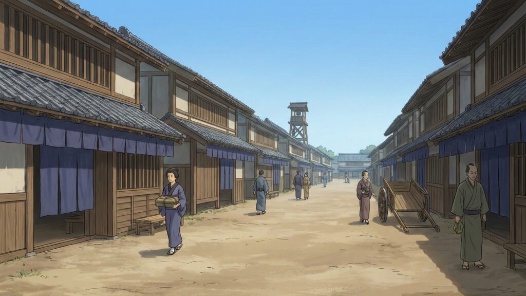 江戸時代の大通り