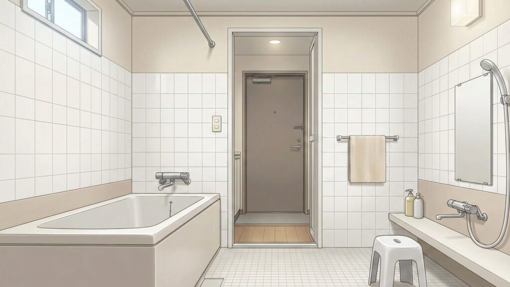 賃貸マンションのお風呂場