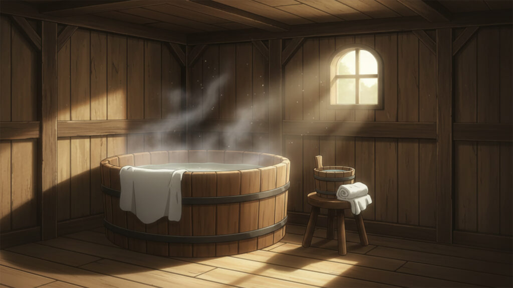 中世の宿屋の浴槽