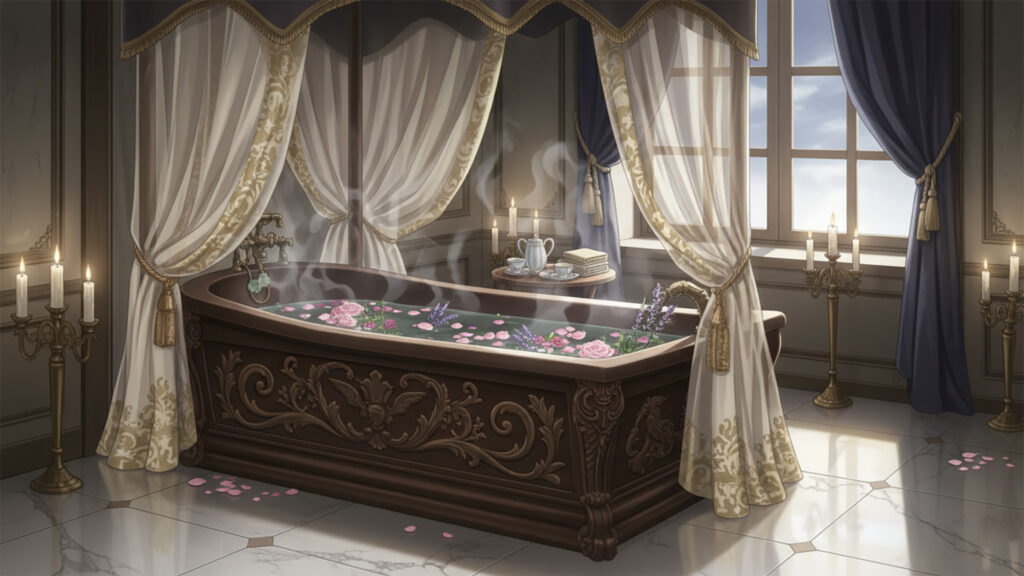 中世の貴族の浴槽