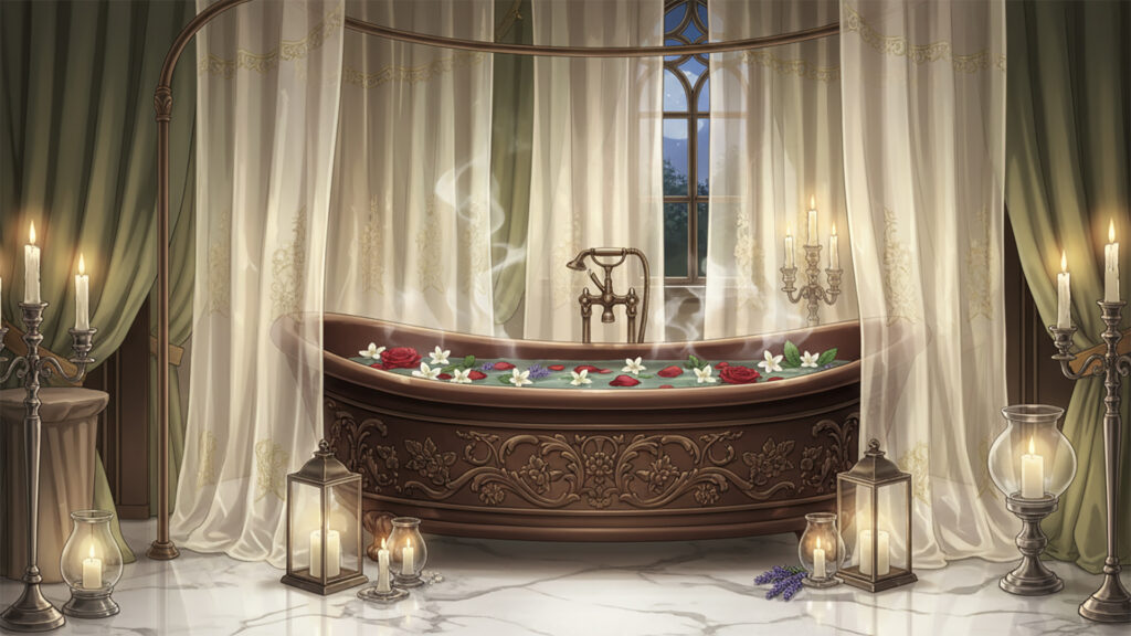 中世の貴族の浴槽