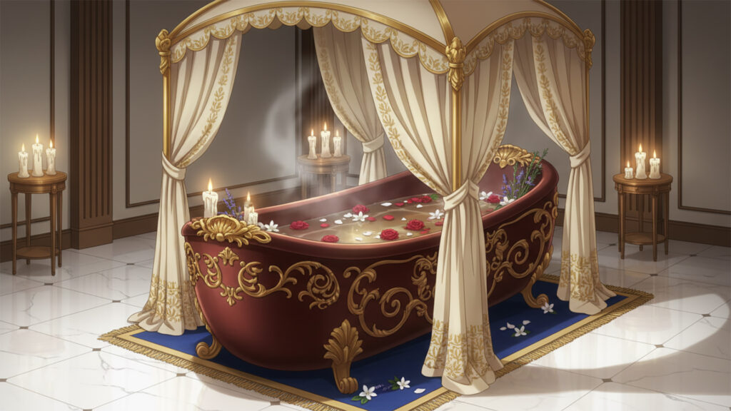 中世の貴族の浴槽