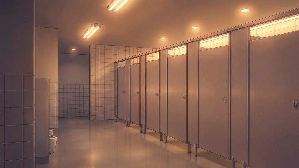 綺麗な学校のトイレ