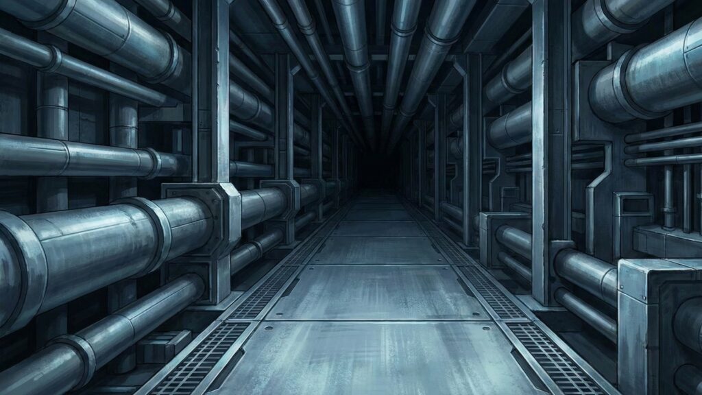 冷徹な地下空間