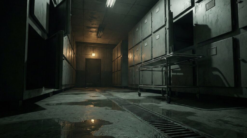 地下シェルターの霊安室・モルグ