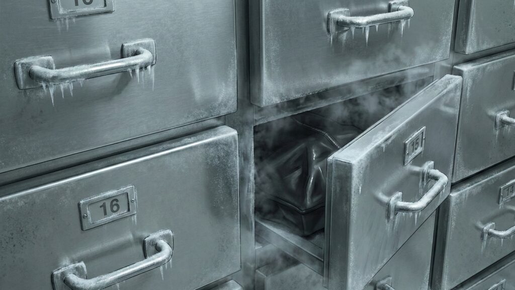 地下シェルターの霊安室・モルグ