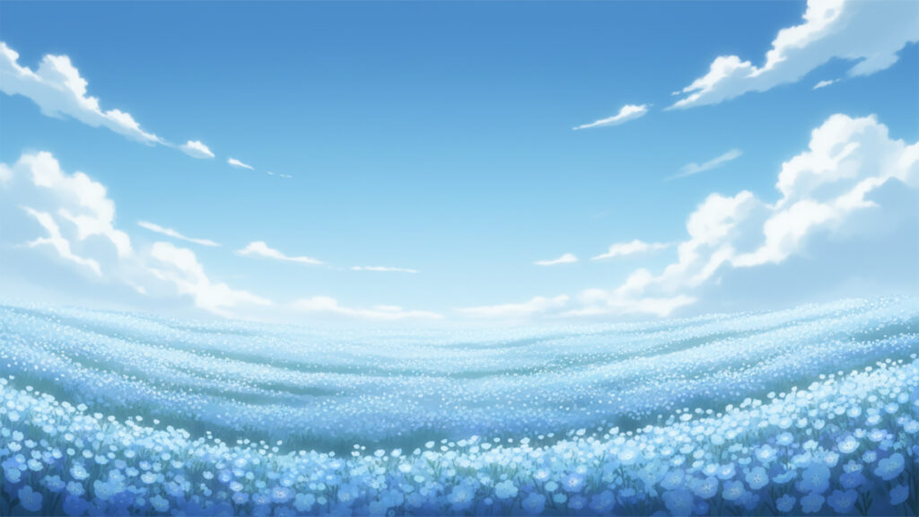 ネモフィラの青い丘