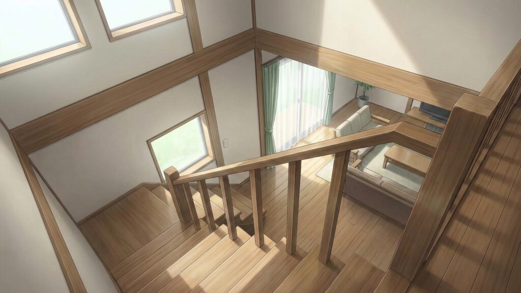 新築一戸建ての階段