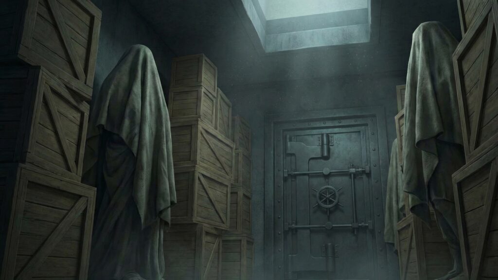 夜の美術館・博物館の地下収蔵庫