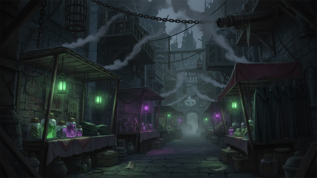 地下の闇市｜怪しい路地裏