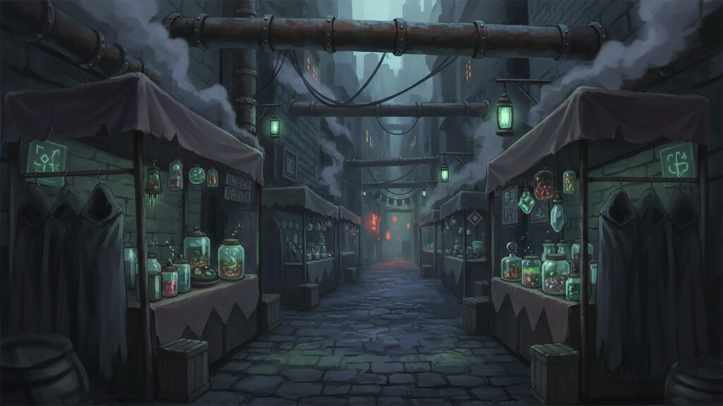 地下の闇市｜怪しい路地裏