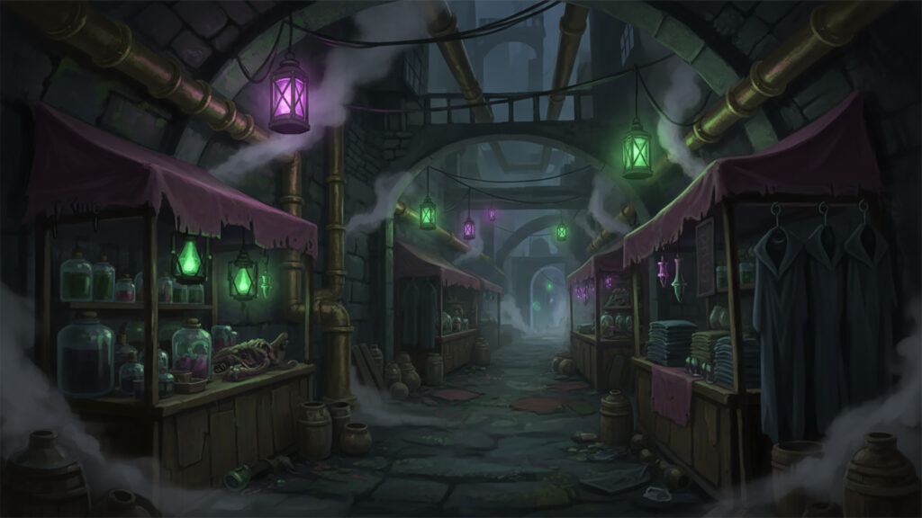 地下の闇市｜怪しい路地裏