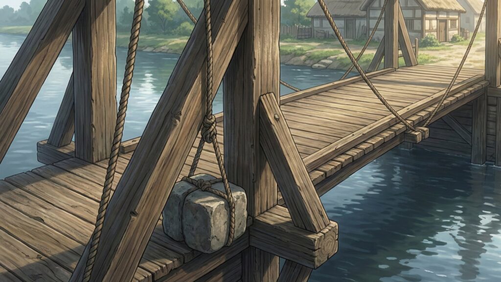 村へとつながる橋