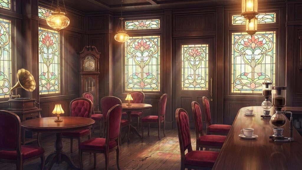 大正ロマンの喫茶店