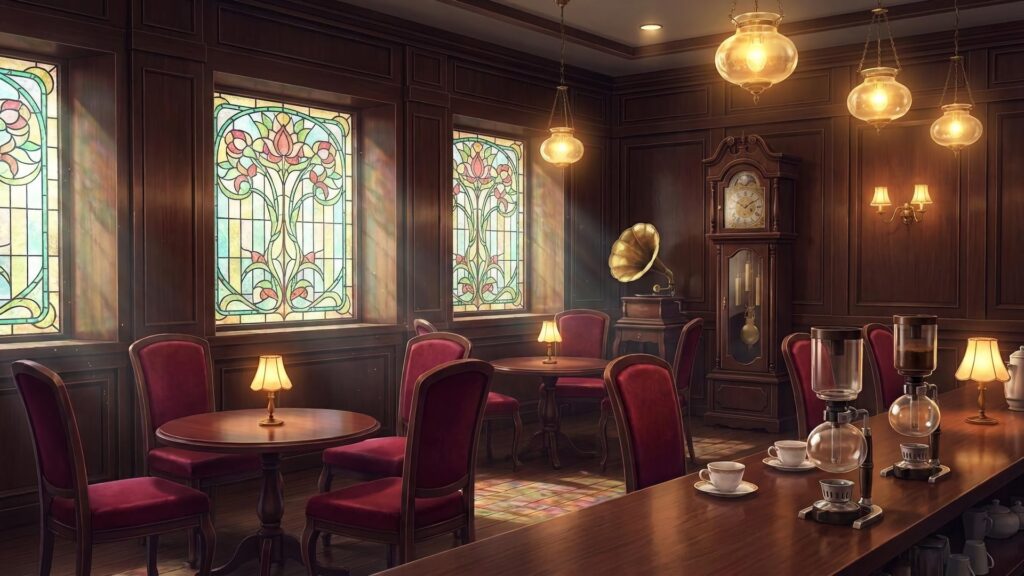 大正ロマンの喫茶店