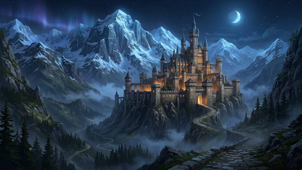 高い山々に囲まれた要塞｜差分あり