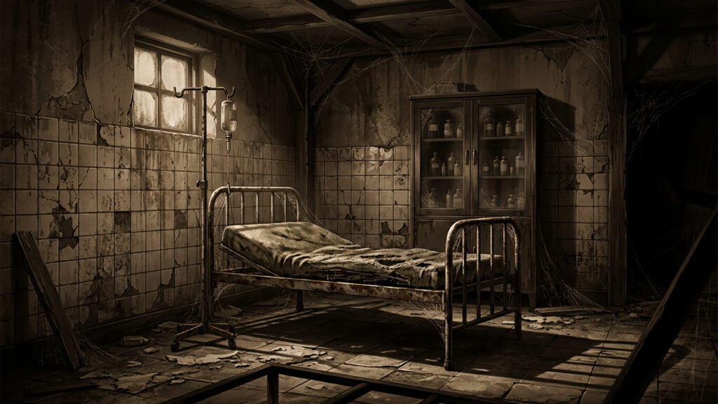 廃院の診察室｜セピア調