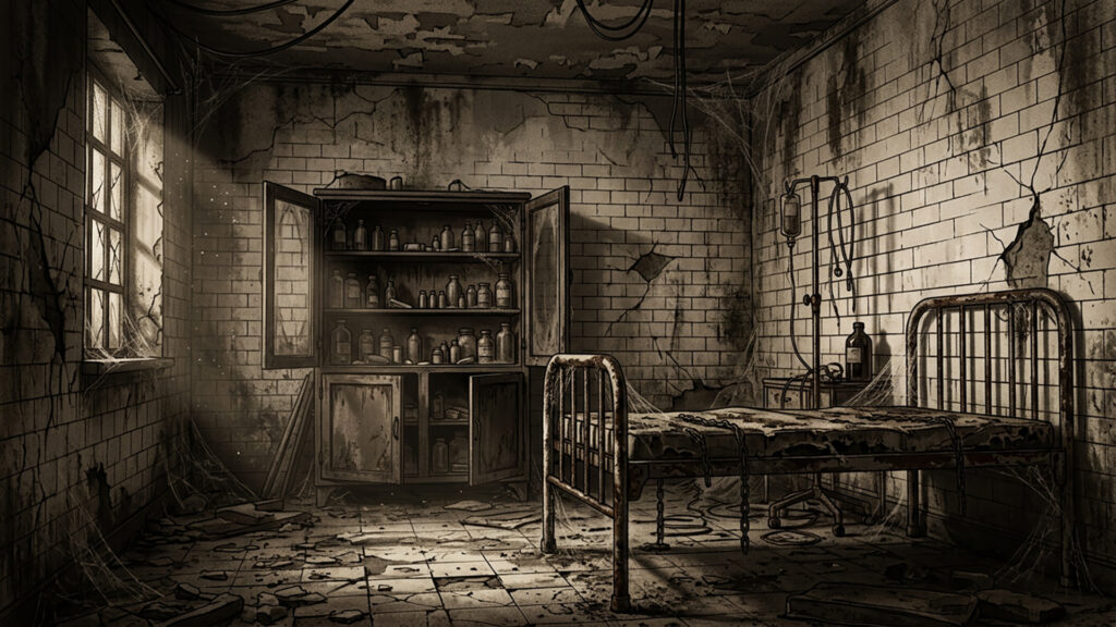 廃院の診察室｜セピア調