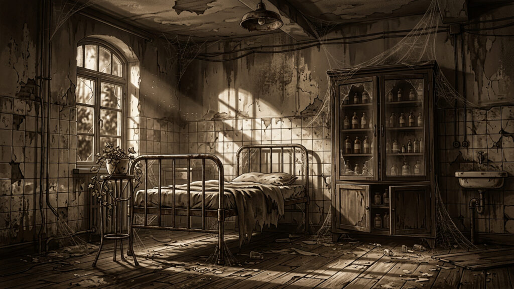 廃院の診察室｜セピア調