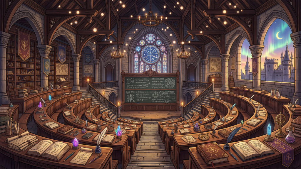 魔法学校の教室