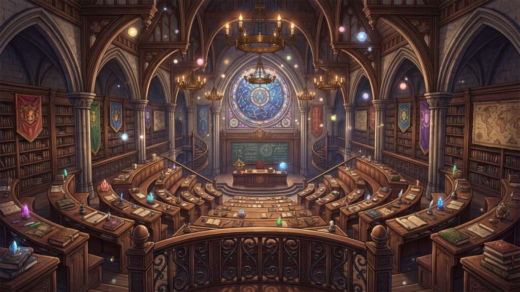 魔法学校の教室