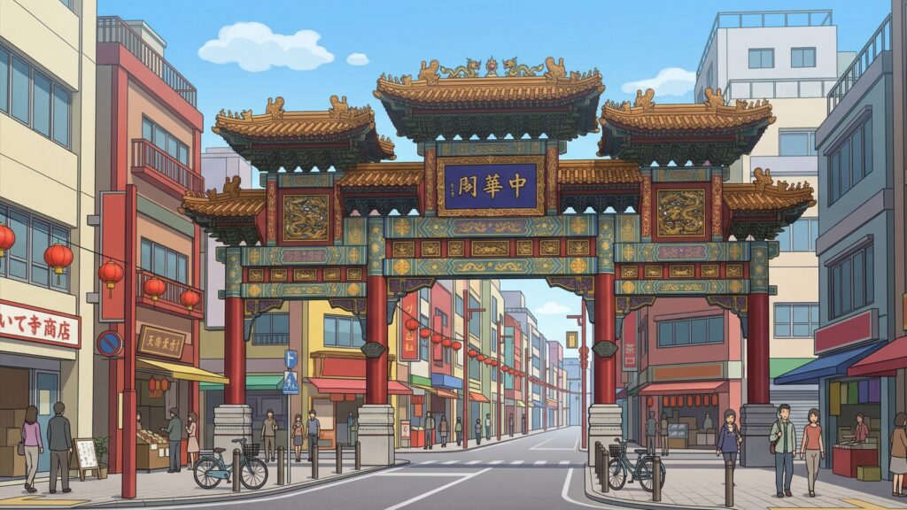 中華街の入り口