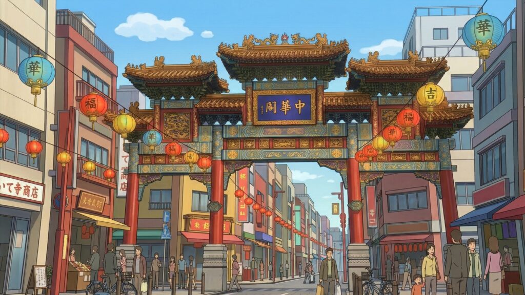 中華街の入り口