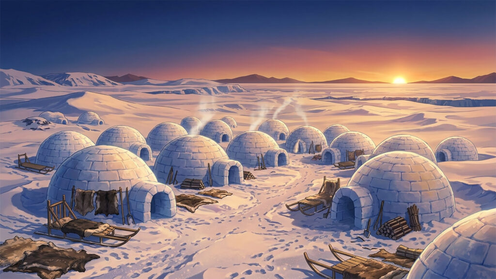 イグルーの集落｜差分