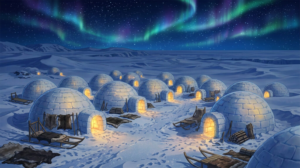 イグルーの集落｜差分