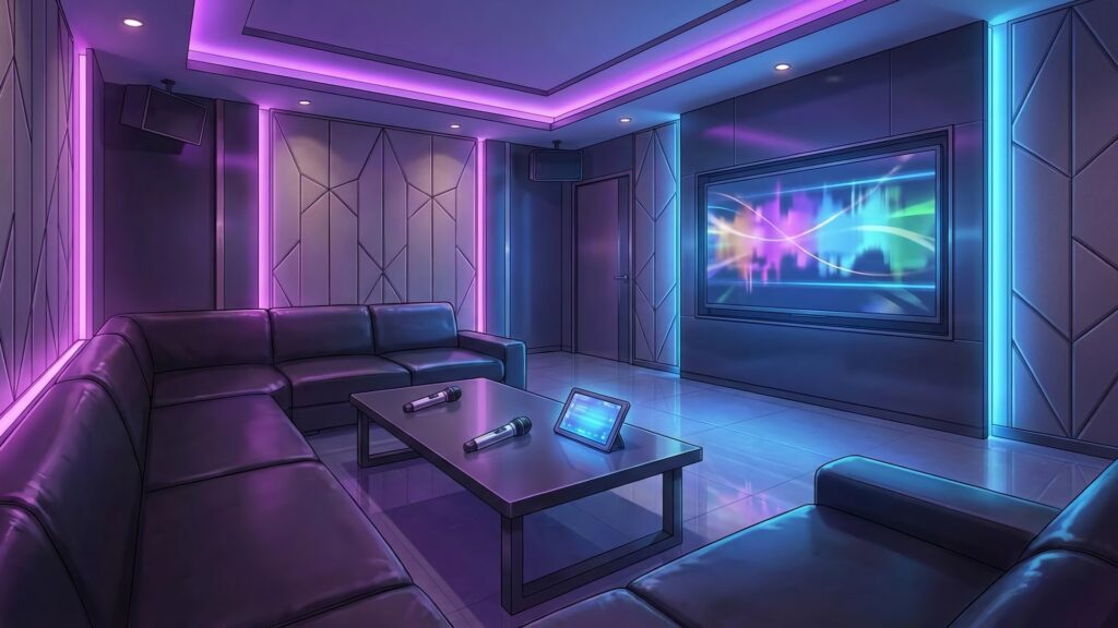 広いカラオケボックス