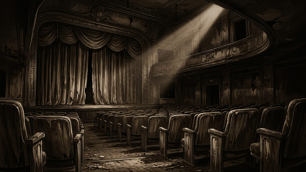 古い劇場｜セピア調