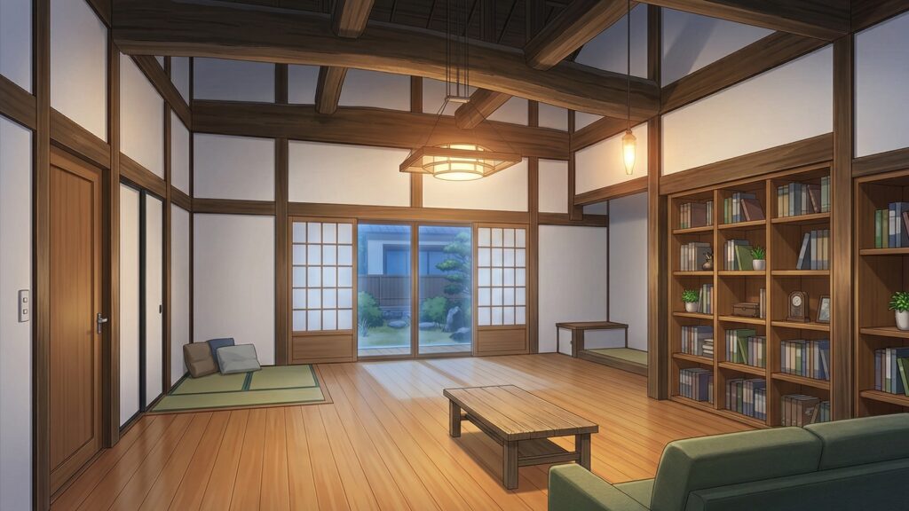 リフォームされた古民家の部屋